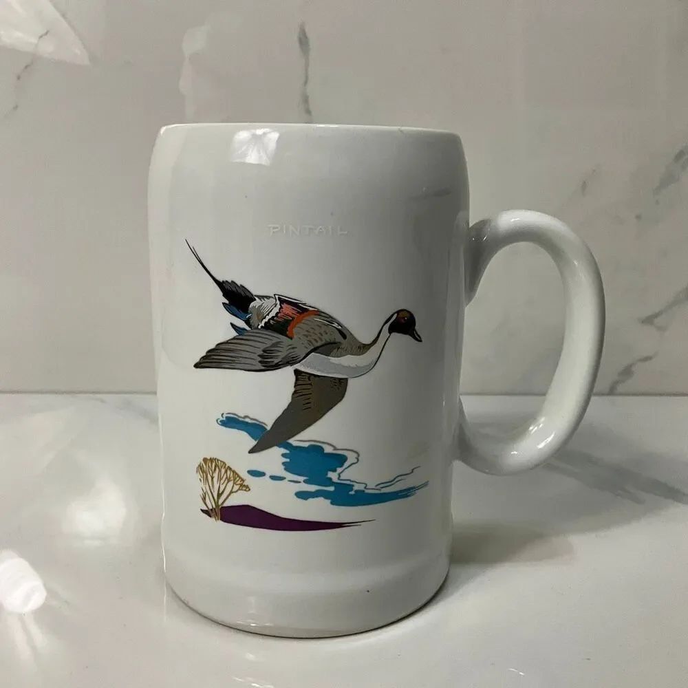 VINTAGE 1991 Ducks Unlimited Pintail Tall Mug